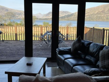 Patio doors from each room to the substantial deck