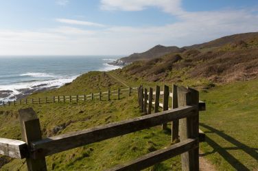 The South West Coast Path is a few minutes' walk from the Beach Retreats