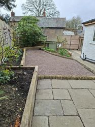 Enclosed courtyard garden
