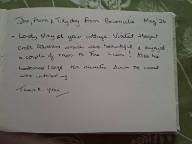 Our first guests , thank you