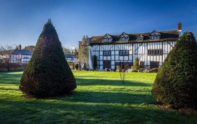 The rear garden of The Manor House
