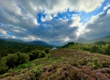 Glen Affric viewed from River Affric car park&mdash;a superb location for spotting wild Golden Eagles.