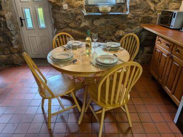 The dining area