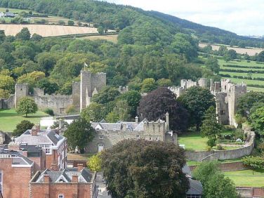 Ludlow Castle seen from St. Laurences tower.