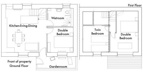 Stangwrach Cottage Floor Plan