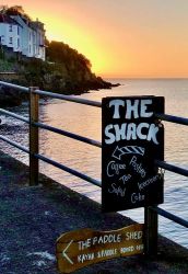 In season, the Shack outside coffee shop is just a few metres from the cottage.
