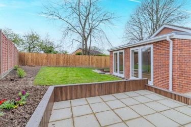 Secure patio area