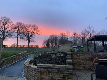 Sunset over the Lodge