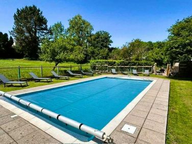 Poolside at Brookside, Whitchurch, Nr. Ross-on -Wye, Herefordshire