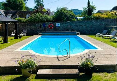 Poolside at Brookside, Whitchurch, Nr. Ross-on-Wye Herefordshire.