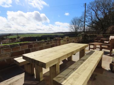 Patio area and view