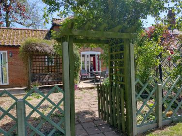 Gateway from main grounds to private garden, rear of Grove Stables