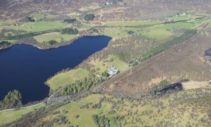 Zippity-Do-Da and Loch Alvie from a glider.