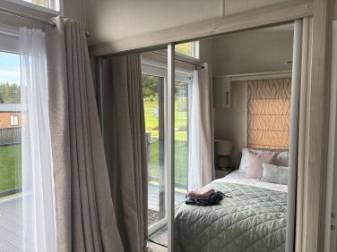 Double sliding glass mirrored wardrobes
