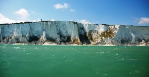 The White Cliffs of Dover from the sea