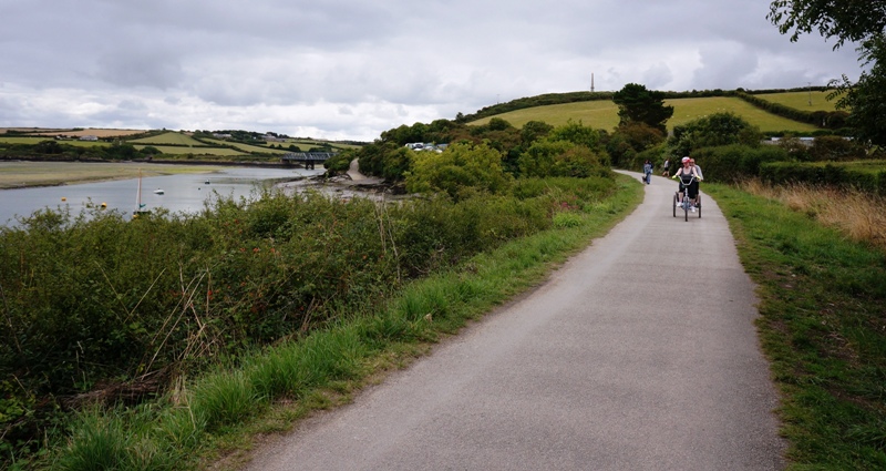 Cyclists on the Camel Trail