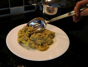 Lamb curry on a plate