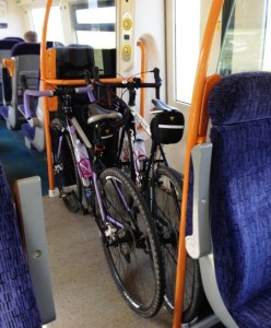 Bike in train carriage