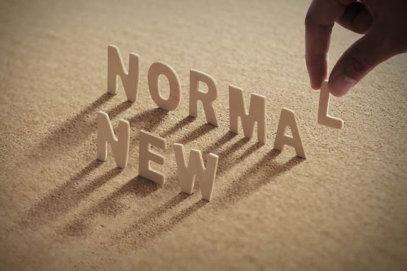 Concept picture saying 'New Normal'